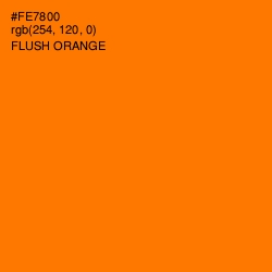 #FE7800 - Flush Orange Color Image